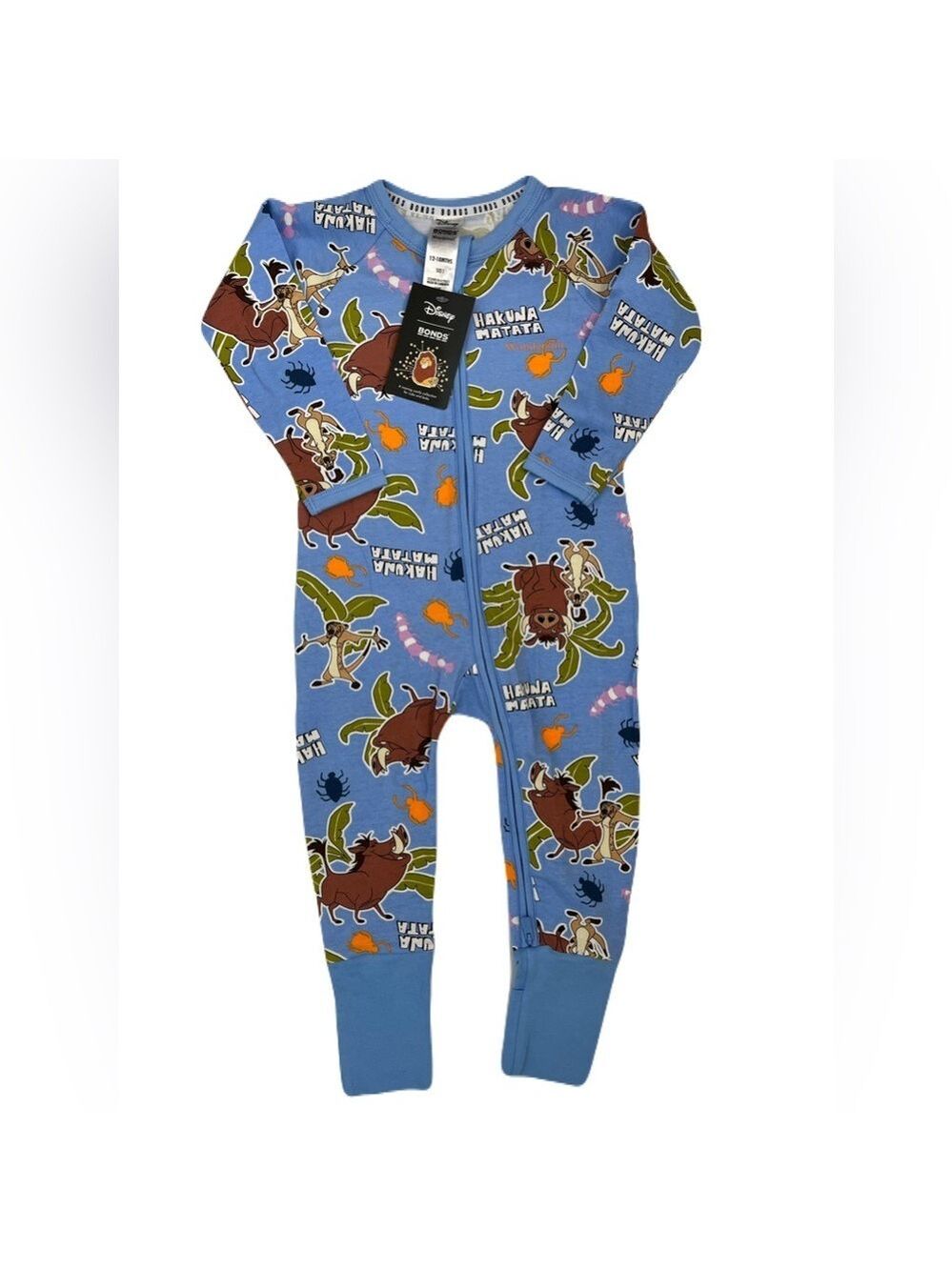 🇦🇺 Bonds x Disney Blue Hakuna‎ Matata Lion King Kids Footie